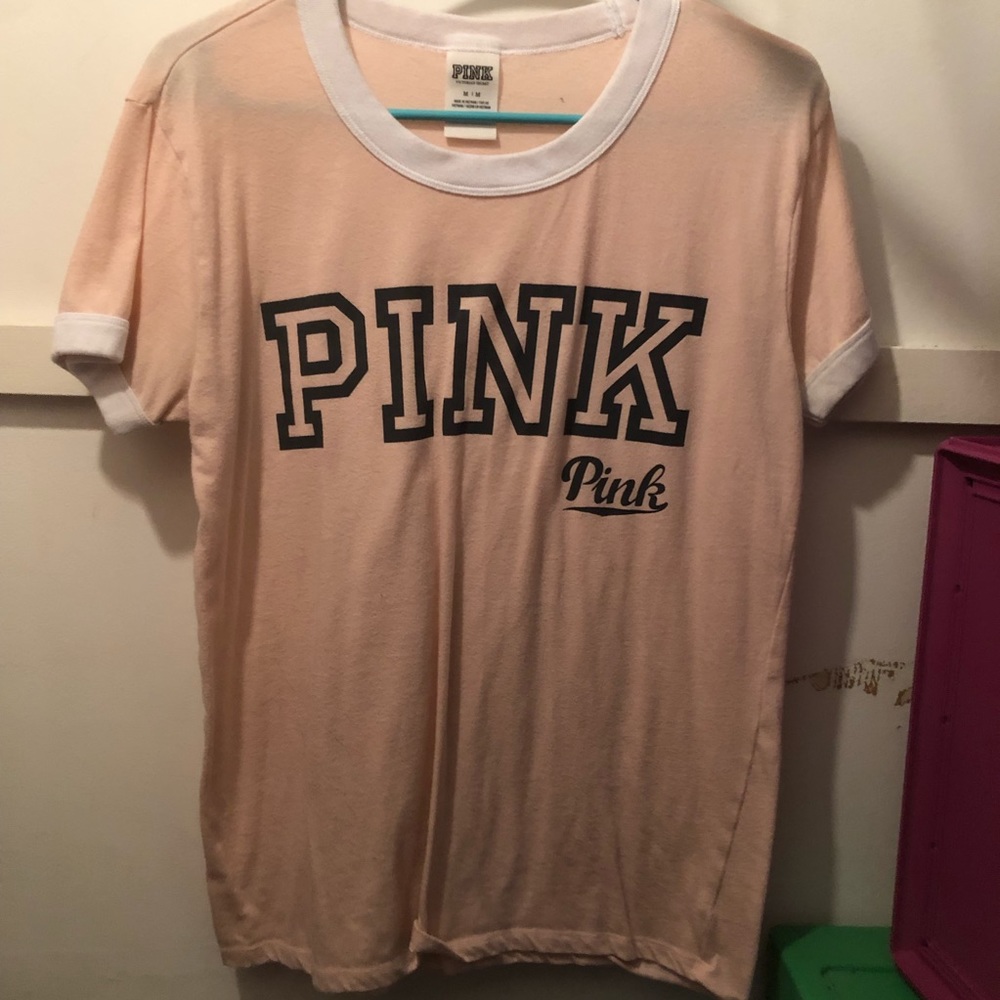 Pink short sleeve shirt